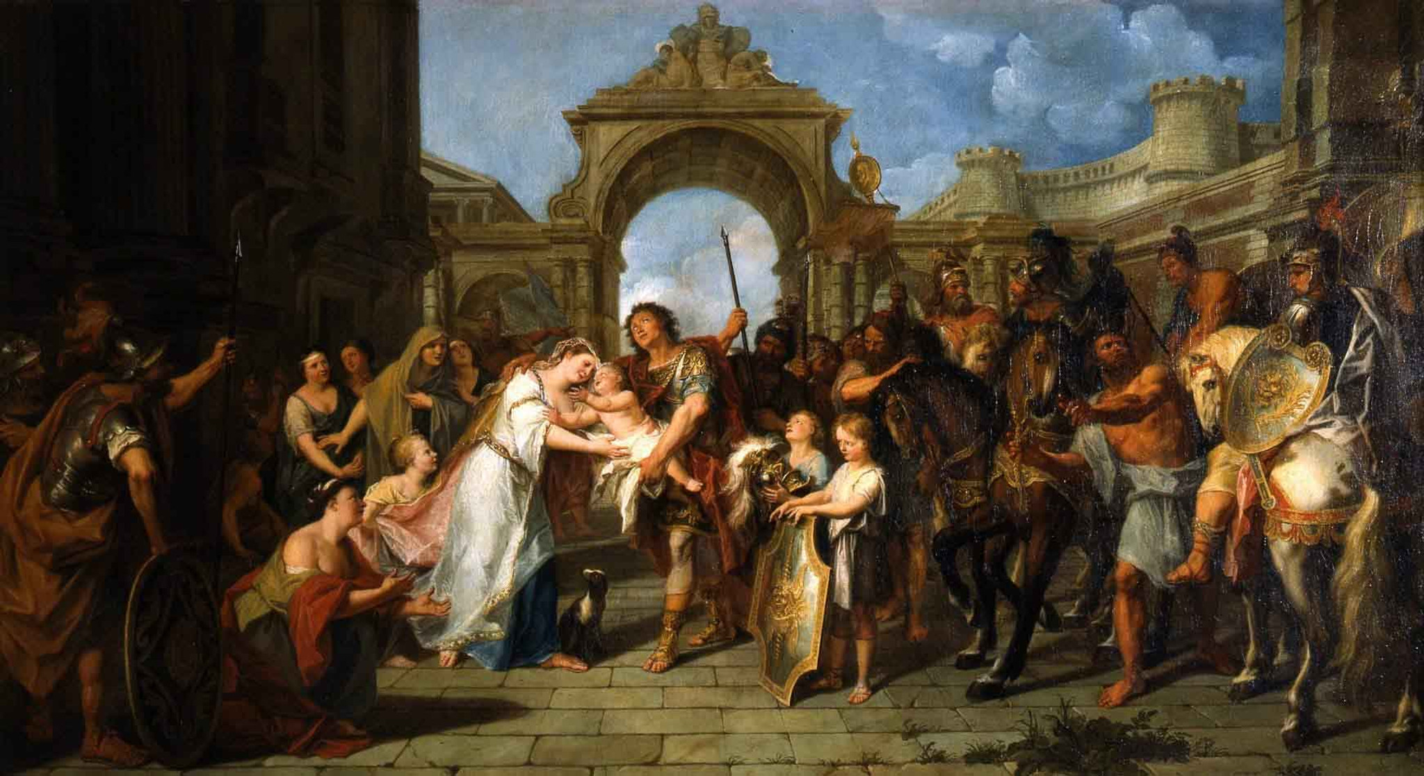 Hector Taking Leave Of Andromache By Antoine Coypel Ii Print Or