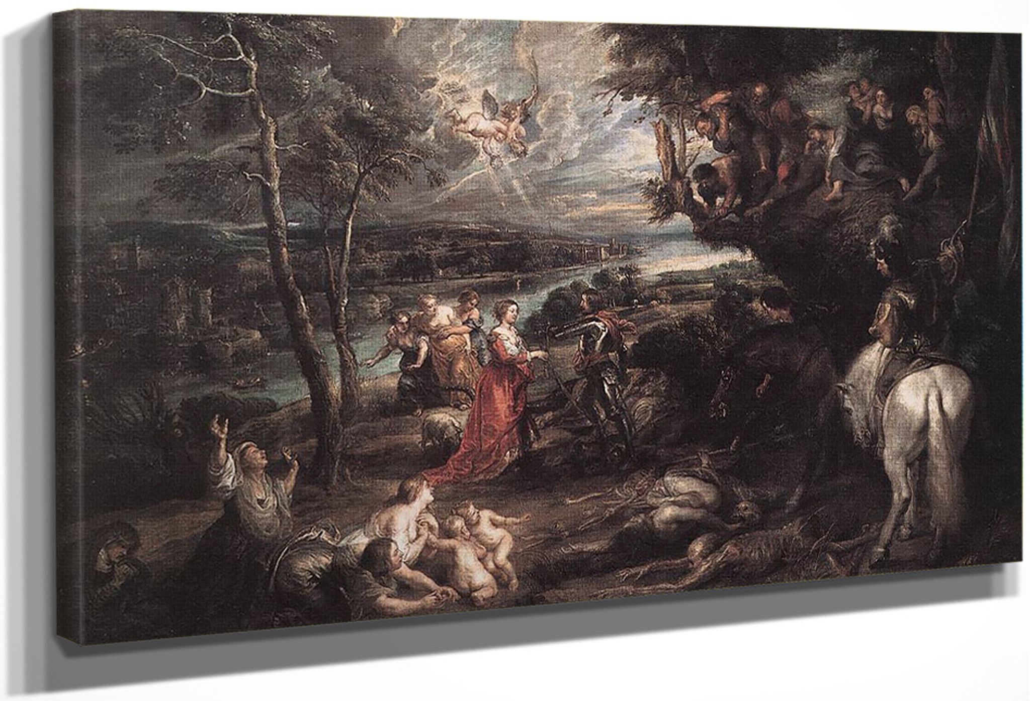 Landscape With Saint George And The Dragon By Peter Paul Rubens
