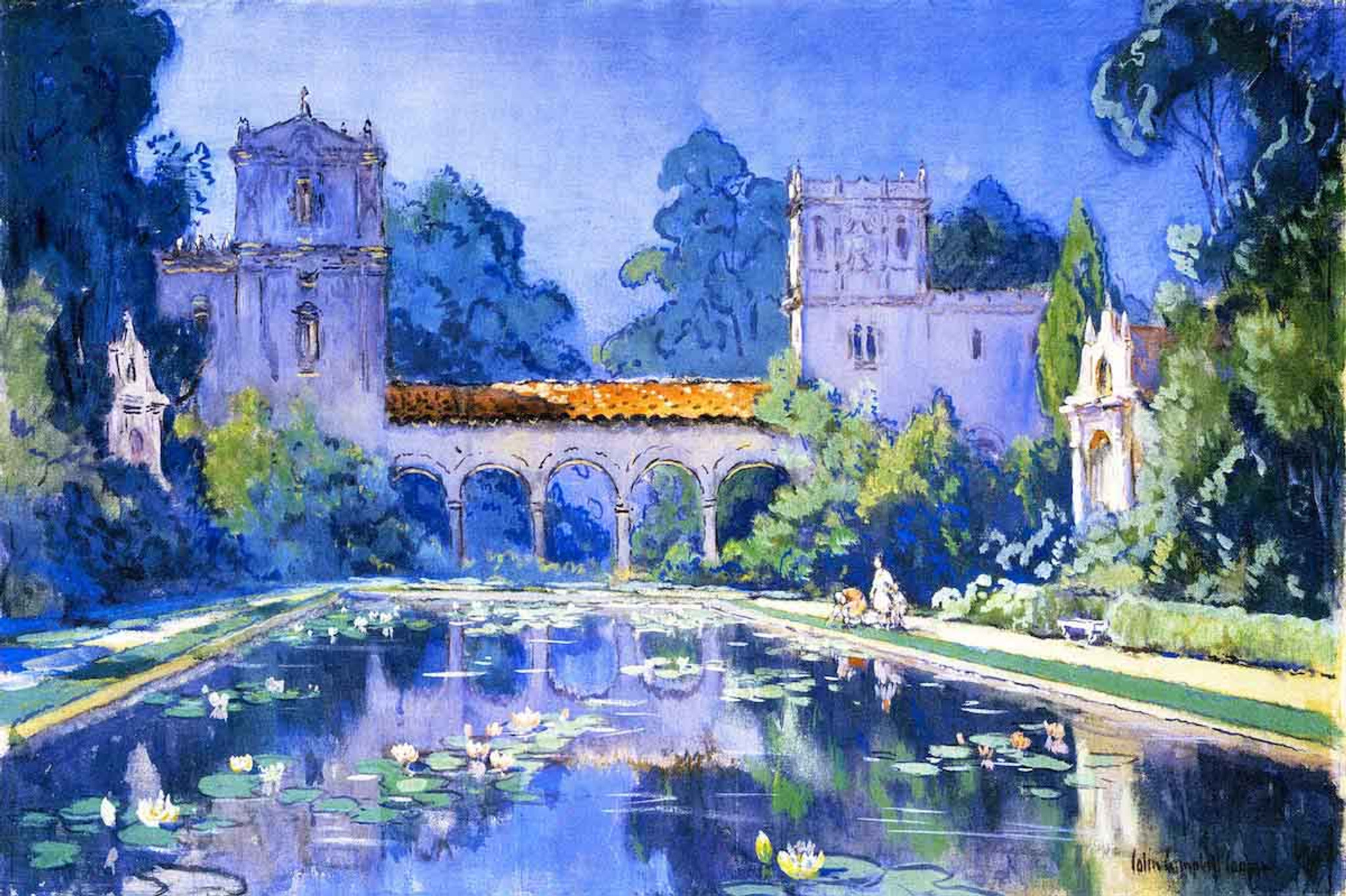 Lily Pond Balboa Park By Colin Campbell Cooper