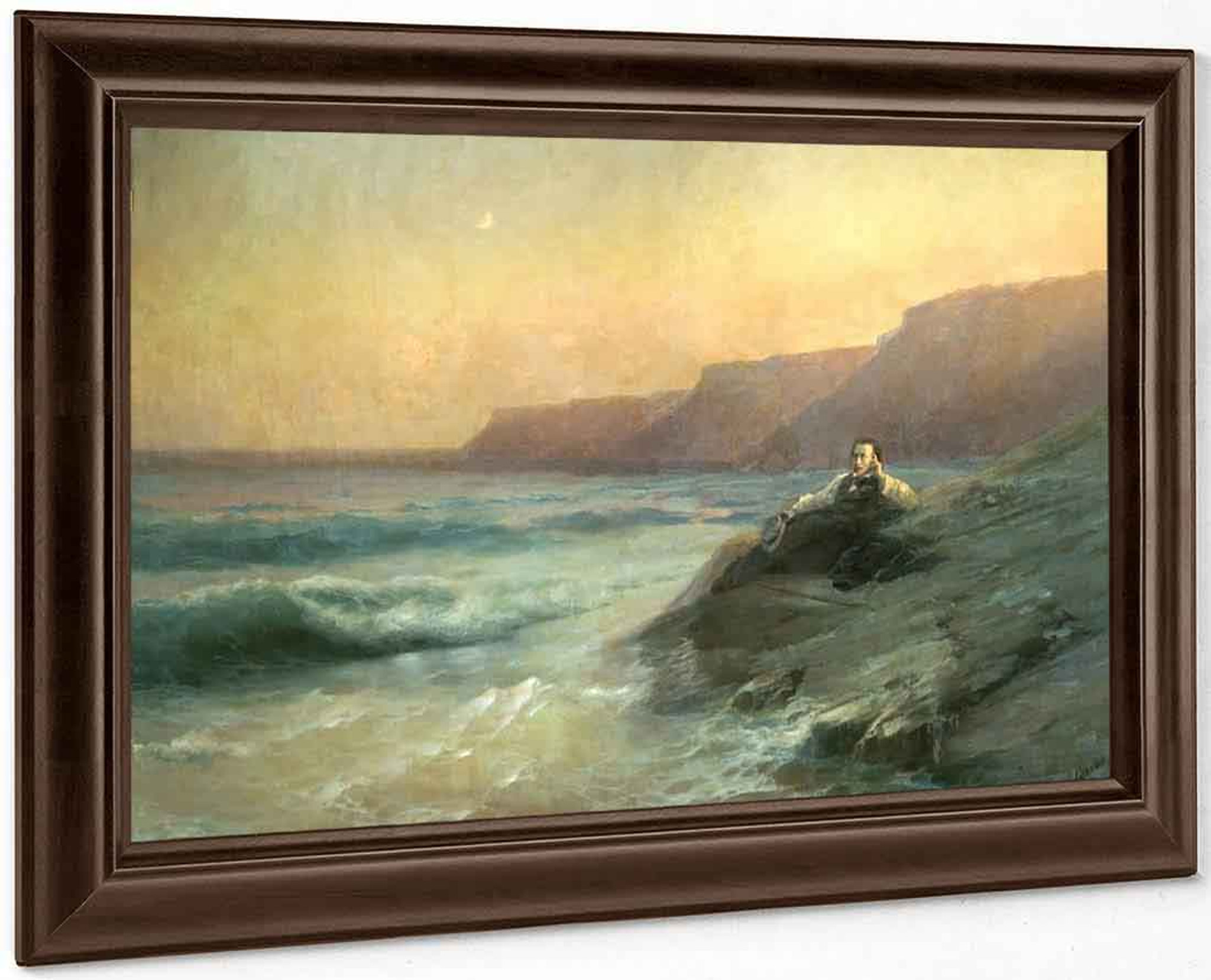 Pushkin On Coast Of Black Sea By Ivan Constantinovich Aivazovsky