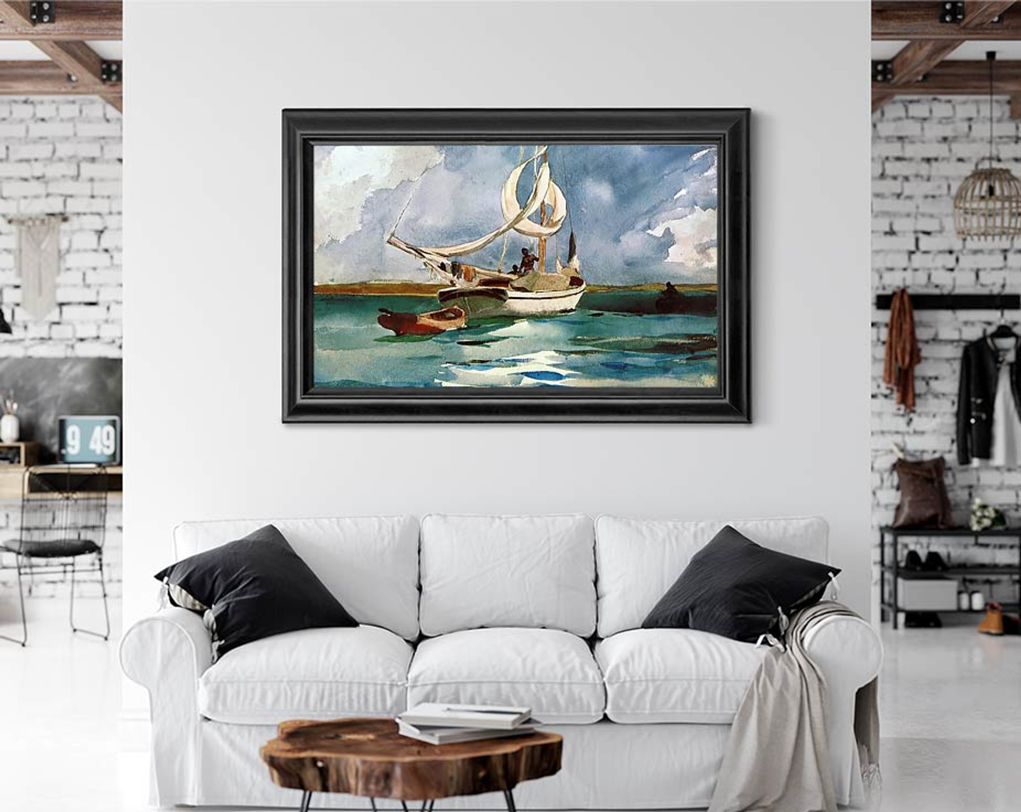 Sloop Bermuda by Winslow Homer Paper Print Repro