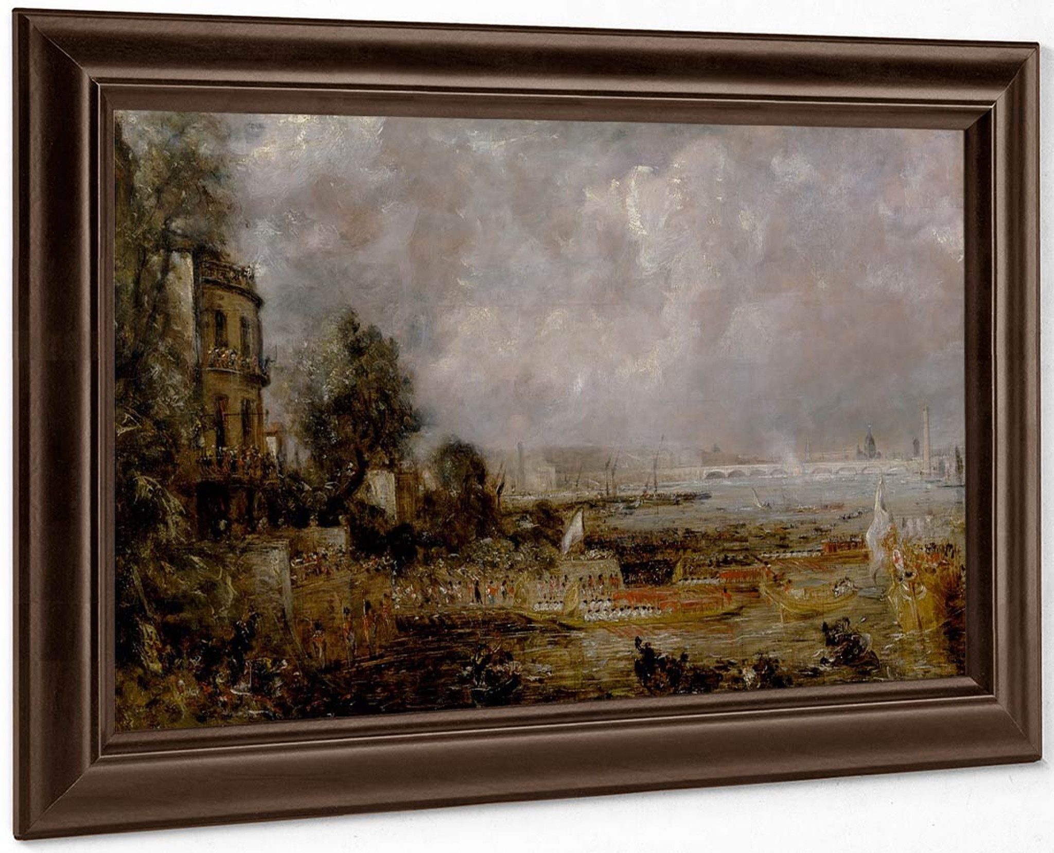 The Opening Of Waterloo Bridge By John Constable Print Or Oil