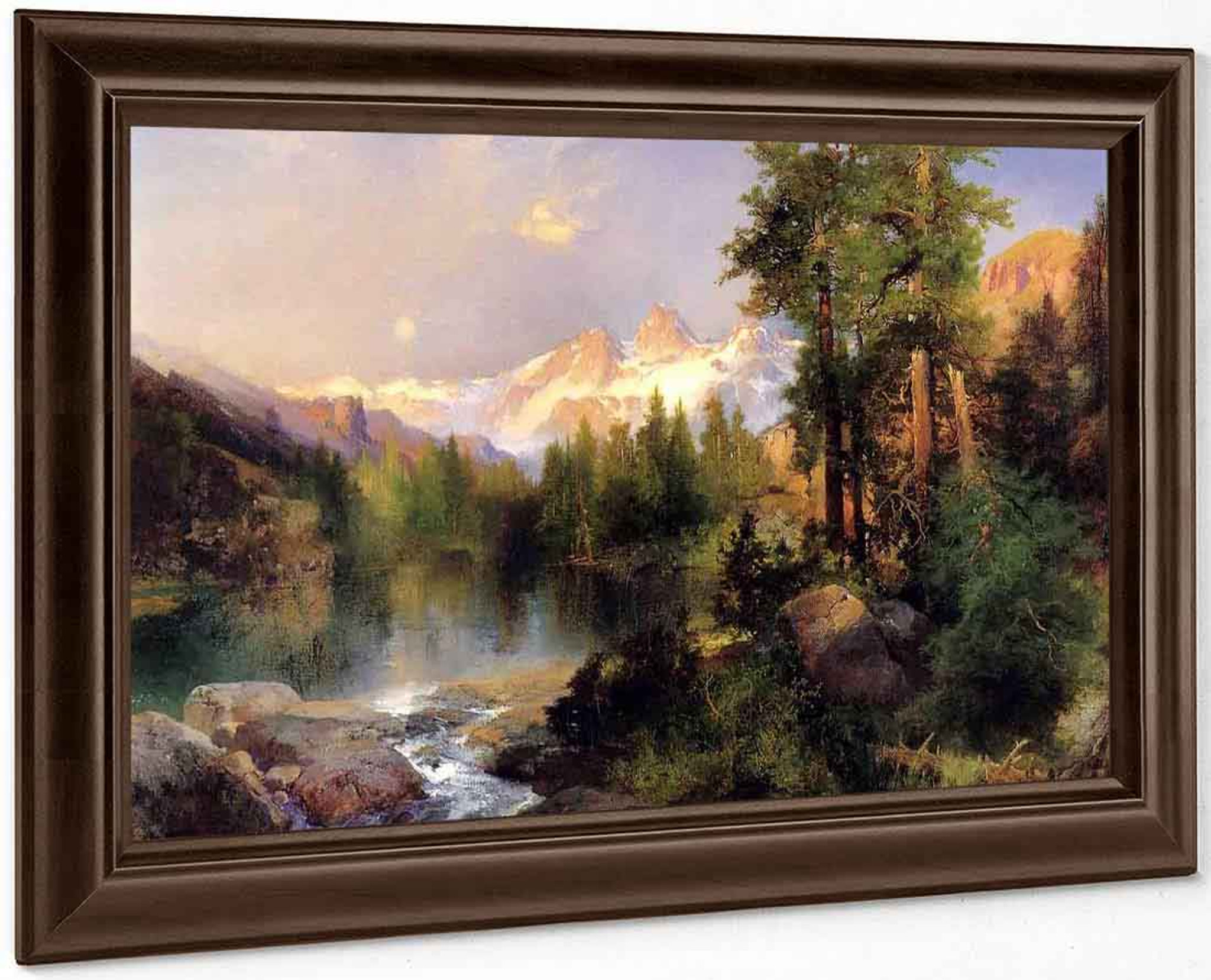 The Three Tetons by Thomas Moran Paper Print Repro