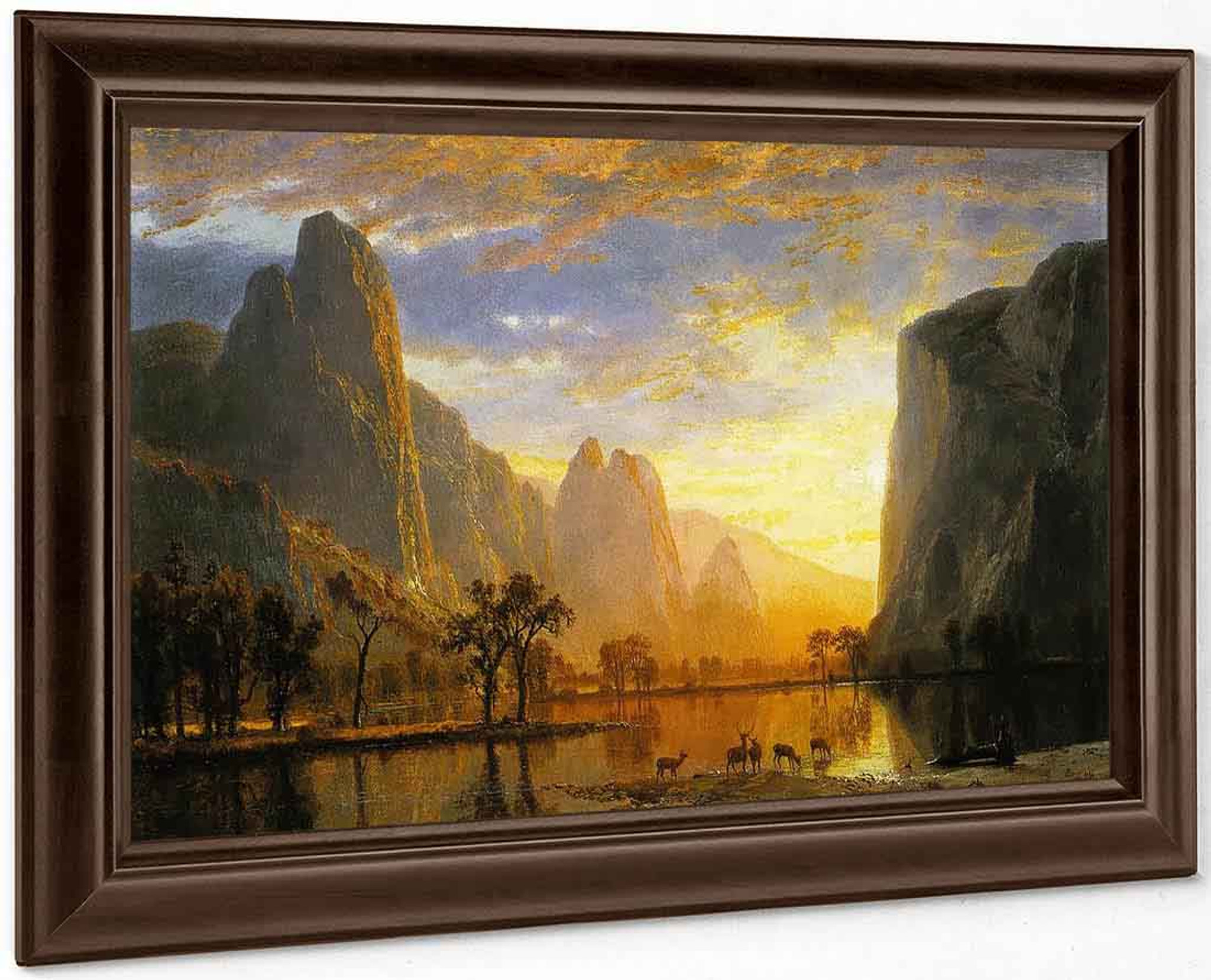 Valley Of The Yosemite By Albert Bierstadt Print Or Oil Painting
