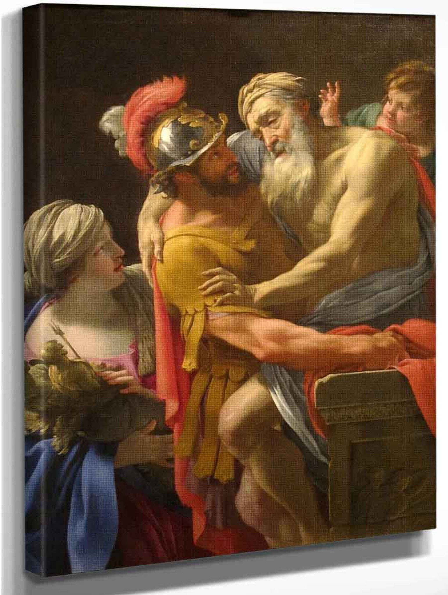 Aeneas And His Father Fleeing Troy By Simon Vouet Art Reproduction