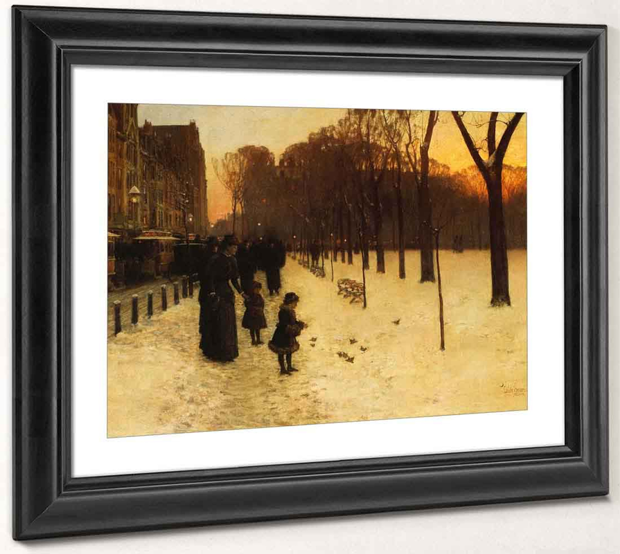 Boston Common At Twilight By Frederick Childe Hassam Print Or