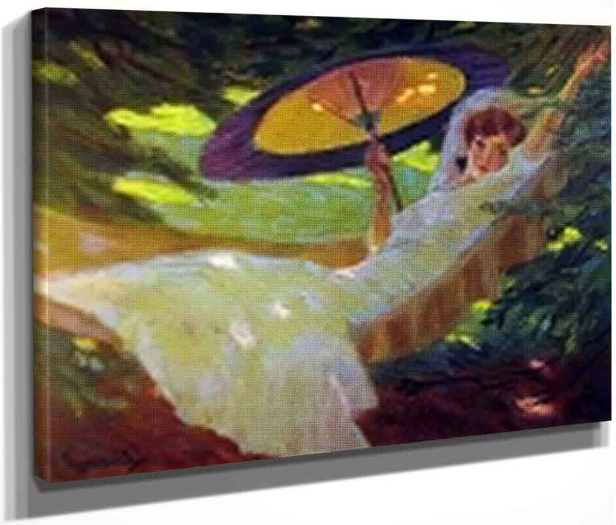 Girl In The Hammock By Edward Cucuel By Edward Cucuel Print Or