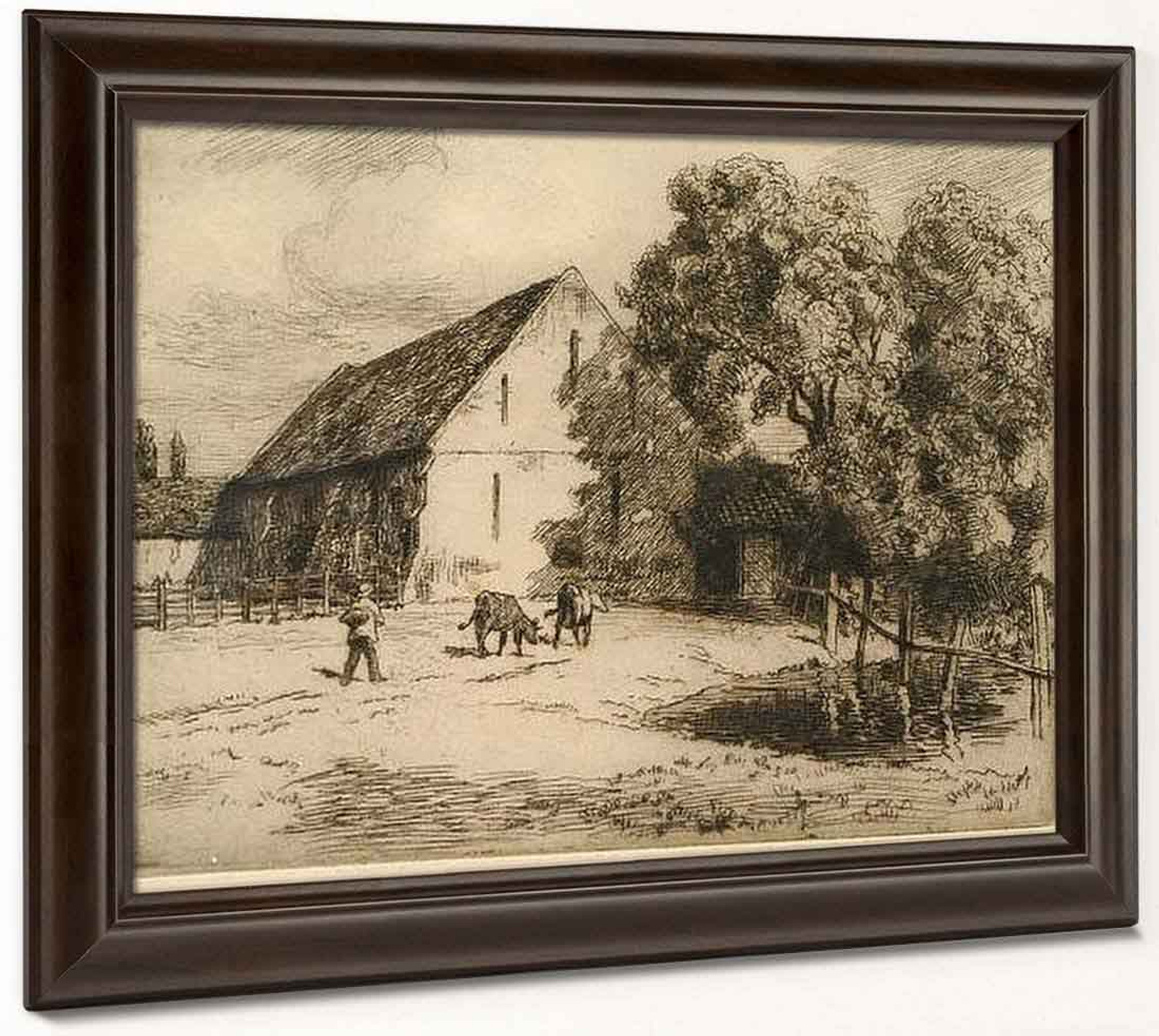Oliver Cromwell's Barn, St Ives, Cambridgeshire By Charles Haigh Wood Print or Painting