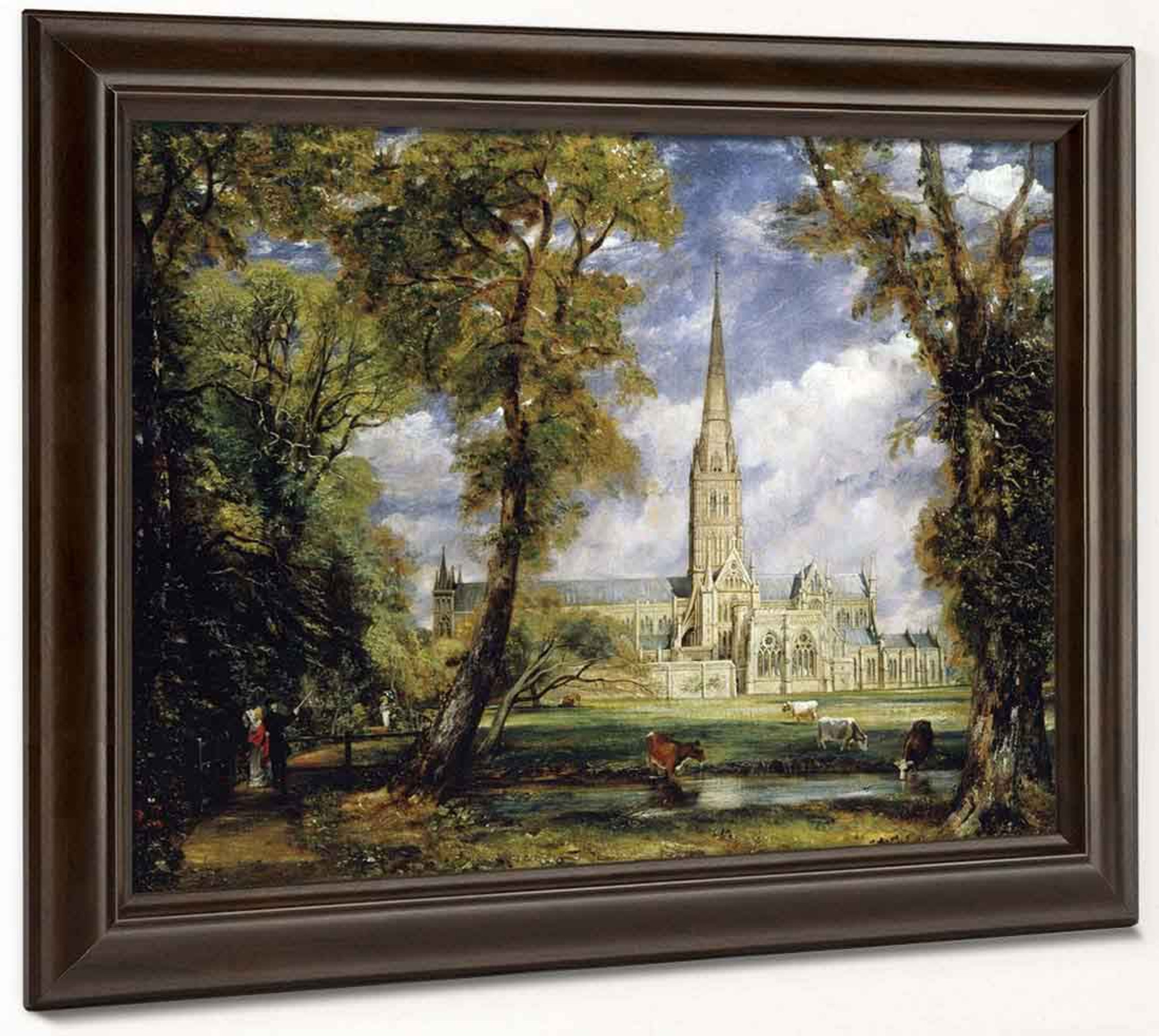 Salisbury Cathedral From The Bishop S Garden By John Constable