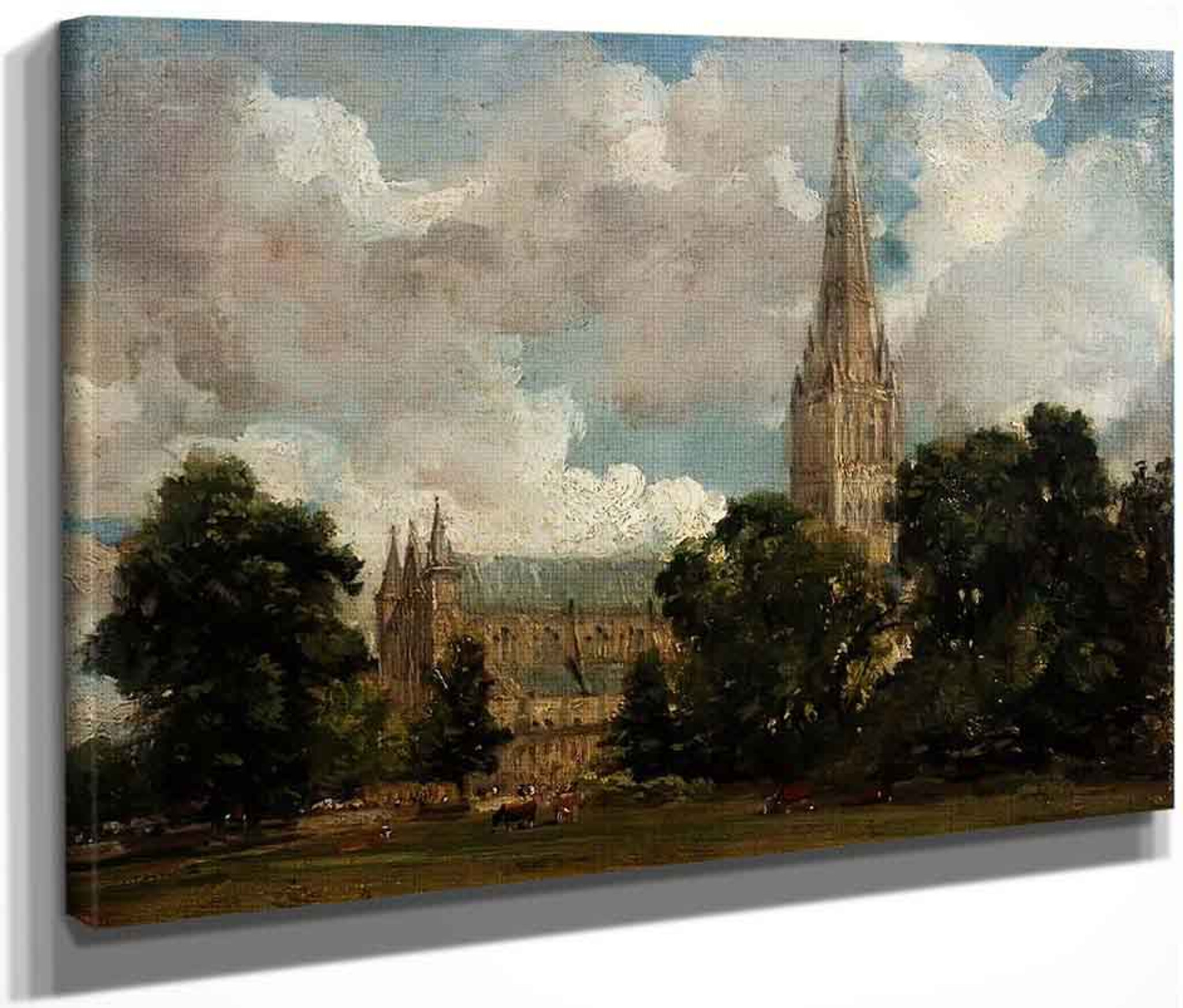 Salisbury Cathedral From The South West By John Constable Print Or