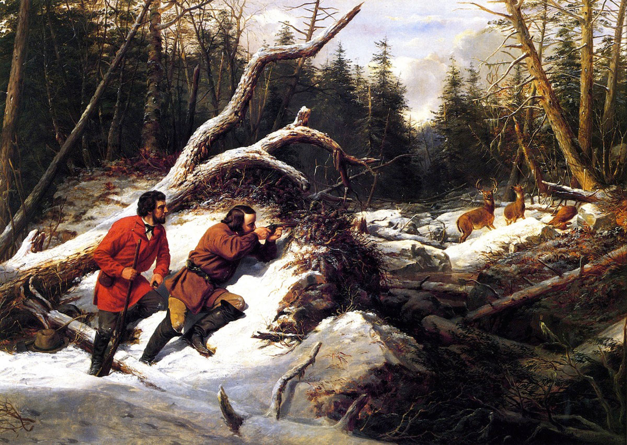 Still Hunting On The First Snow A Second Shot By Arthur