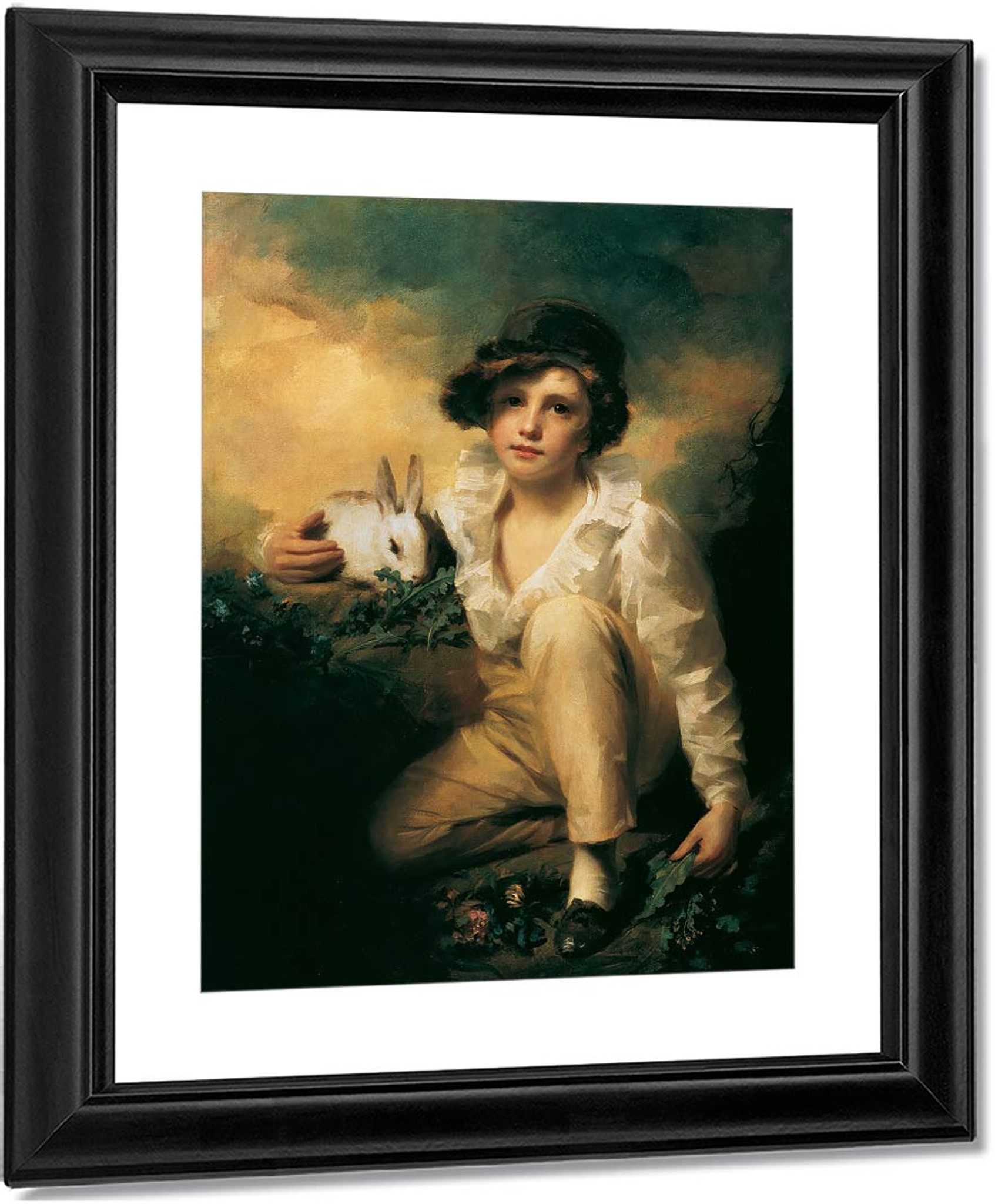 Boy And Rabbit By Sir Henry Raeburn R A P R S A Art