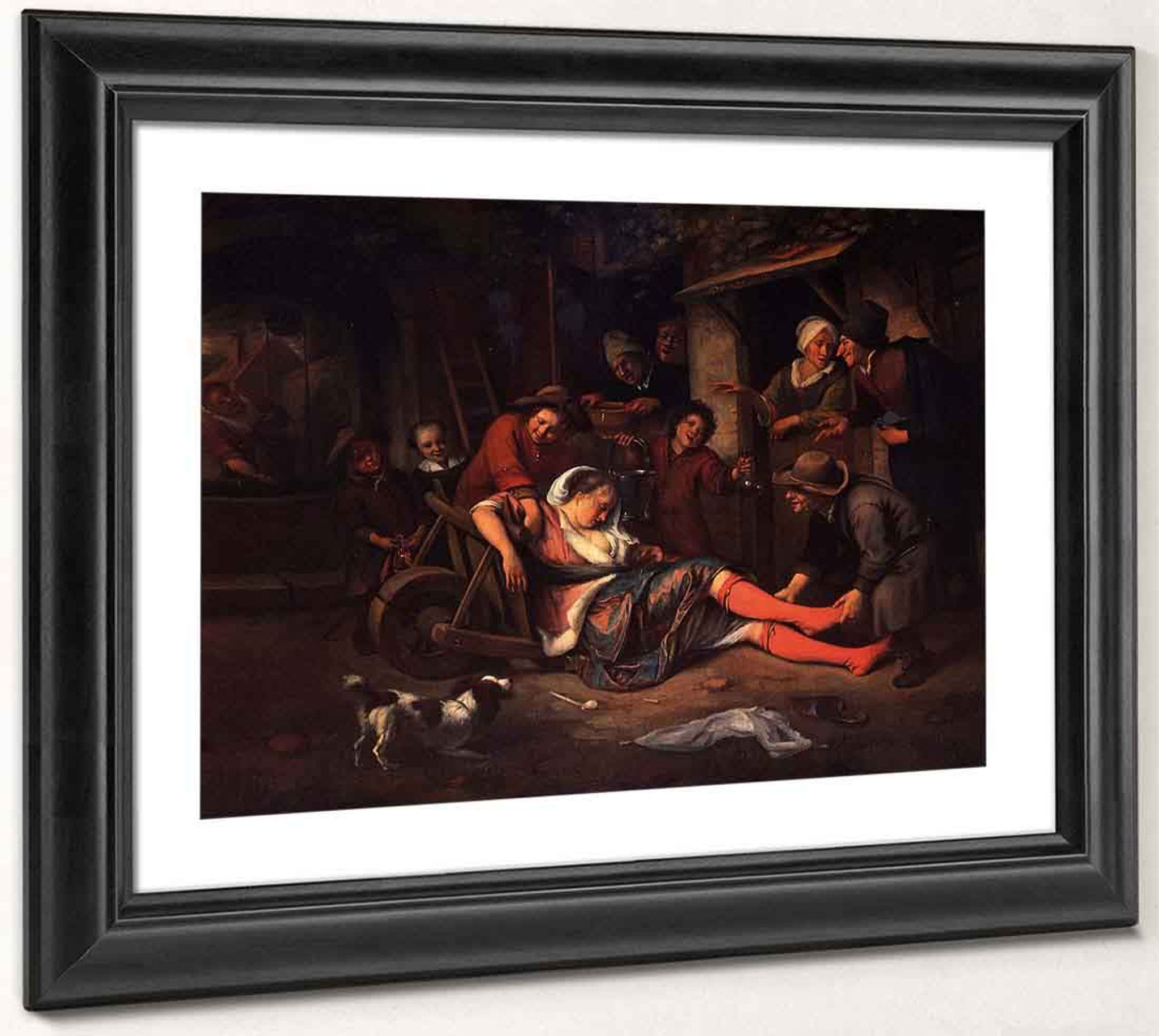 Wine Is A Mocker By Jan Steen Print Or Painting Reproduction From