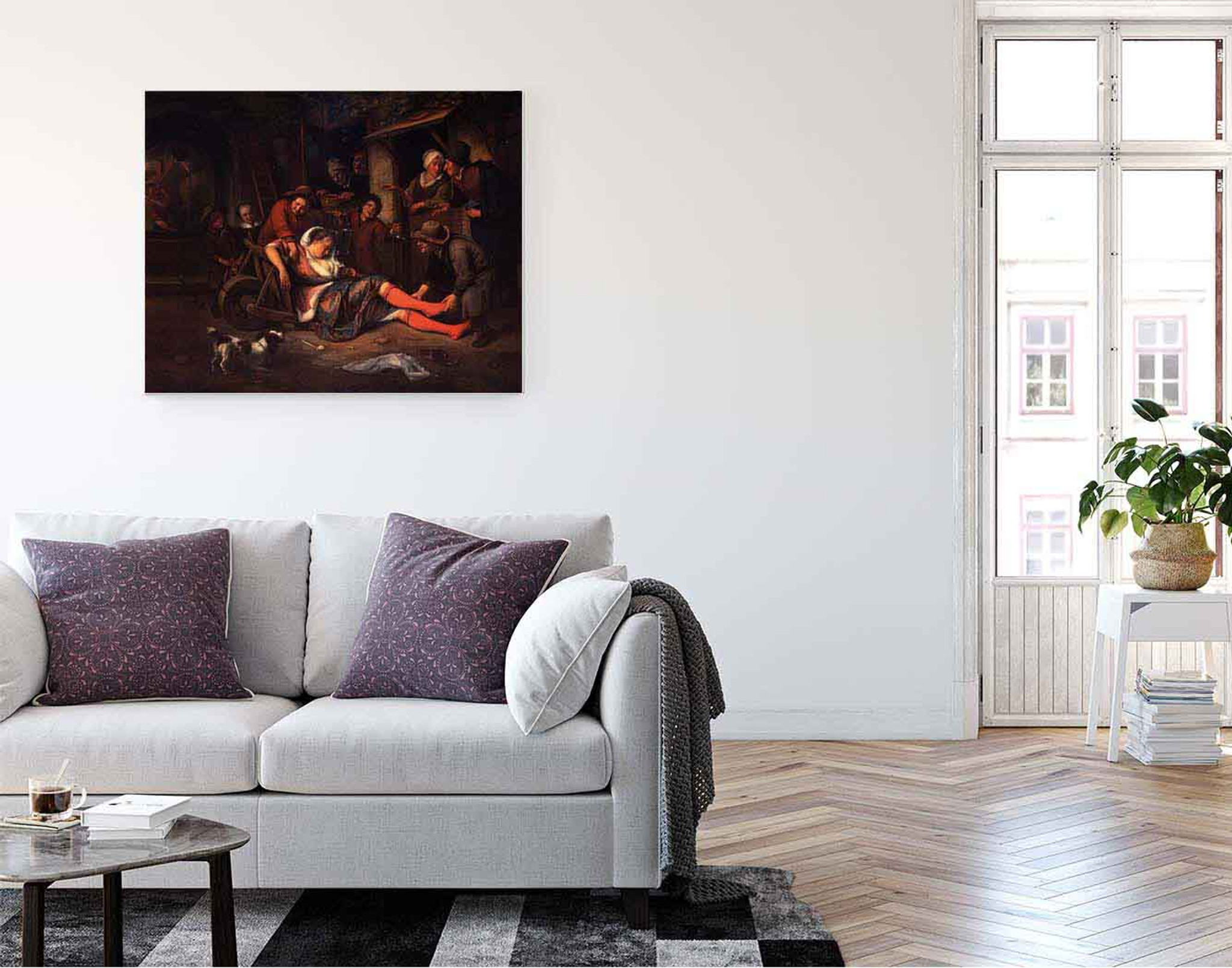 Wine Is A Mocker By Jan Steen Print Or Painting Reproduction From
