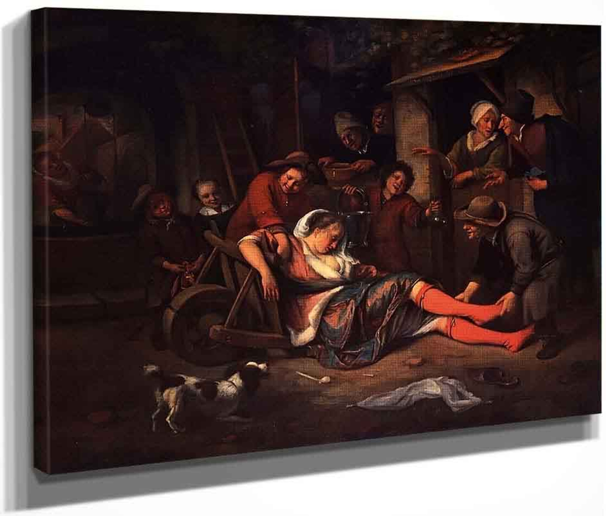Wine Is A Mocker By Jan Steen Print Or Painting Reproduction From