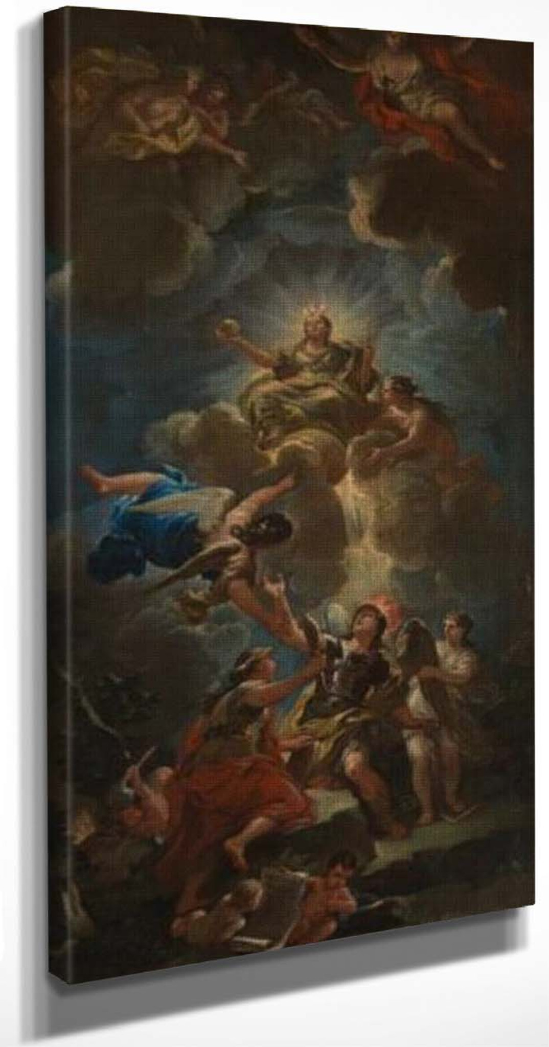 Allegory Of Divine Wisdom By Luca Giordano Aka Luca Fa Presto By