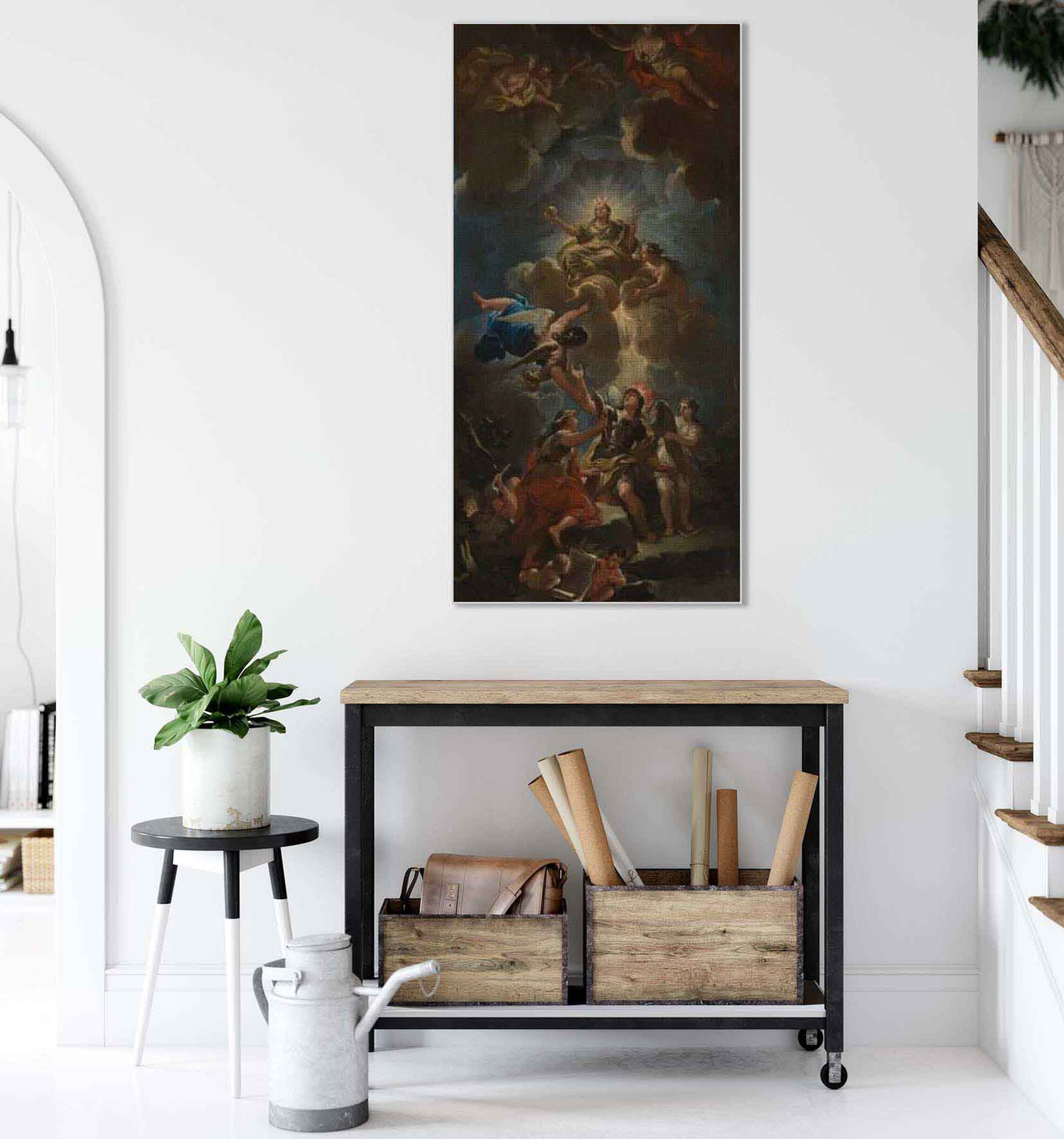 Allegory Of Divine Wisdom By Luca Giordano Aka Luca Fa Presto By