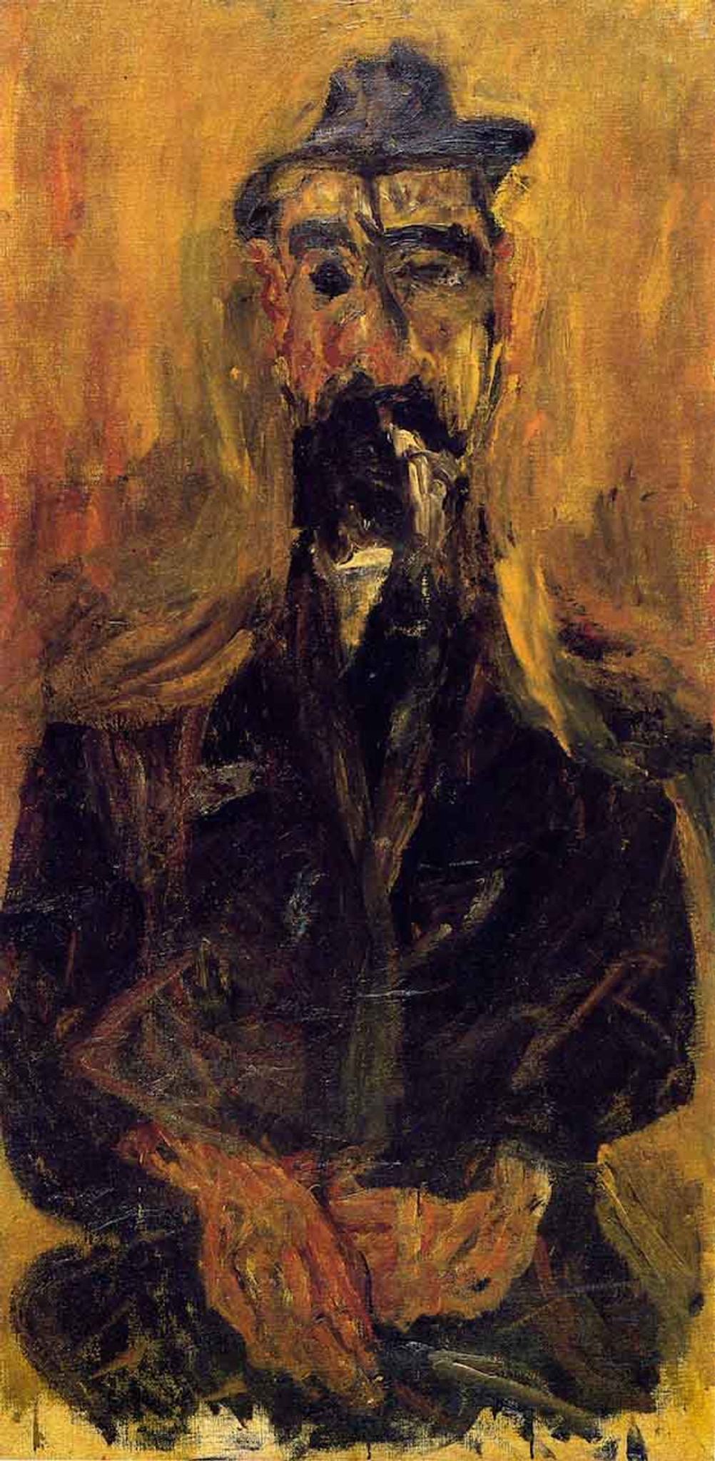 Man With Hat By Chaim Soutine Print Or Oil Painting Reproduction