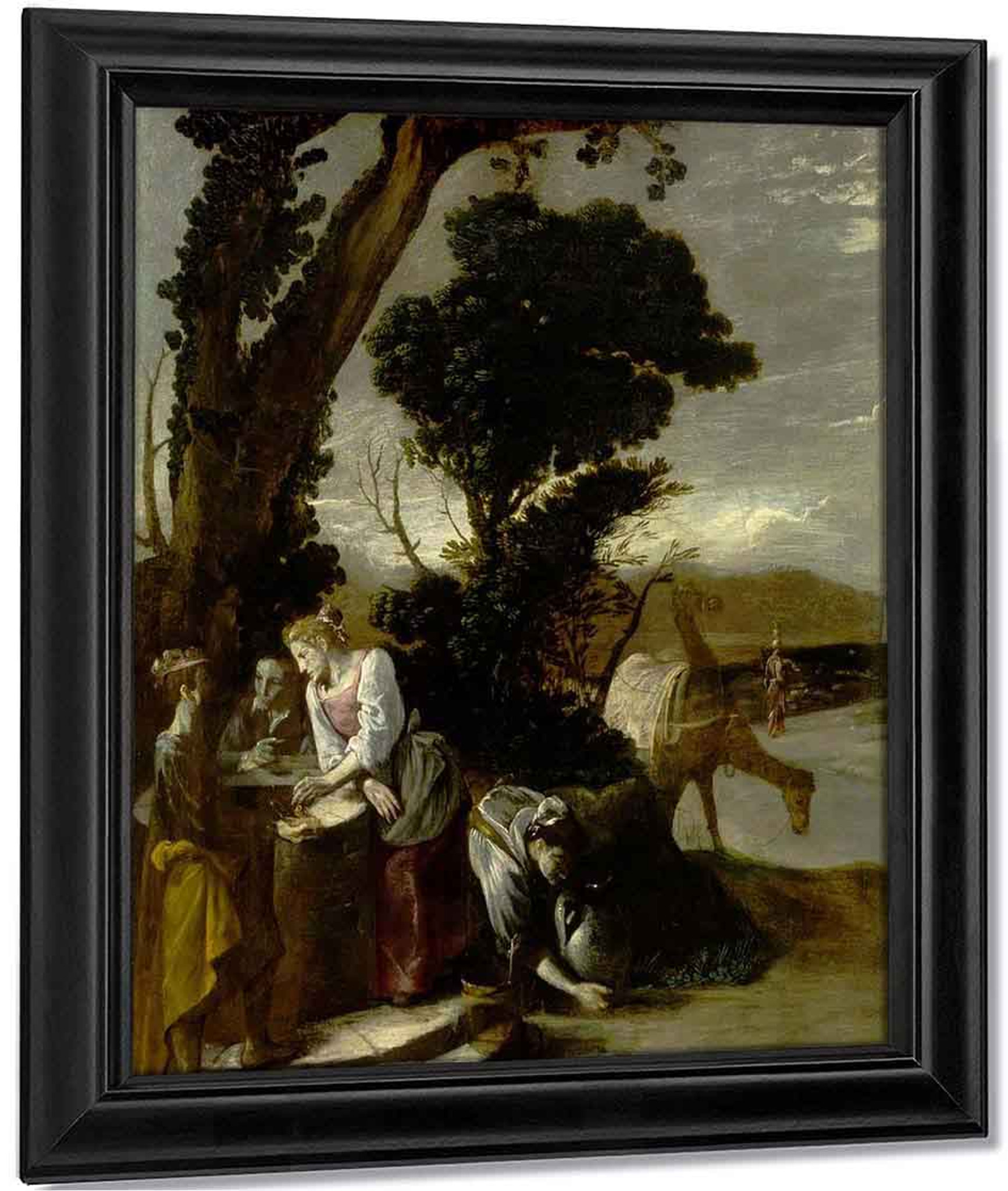Rebecca At The Well By Domenico Fetti Reproduction From Cutler Miles