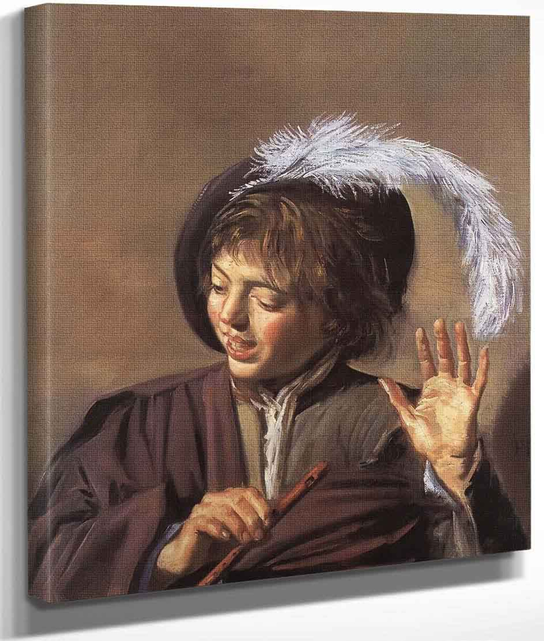 Singing Boy With A Flute By Frans Hals Reproduction From Cutler Miles