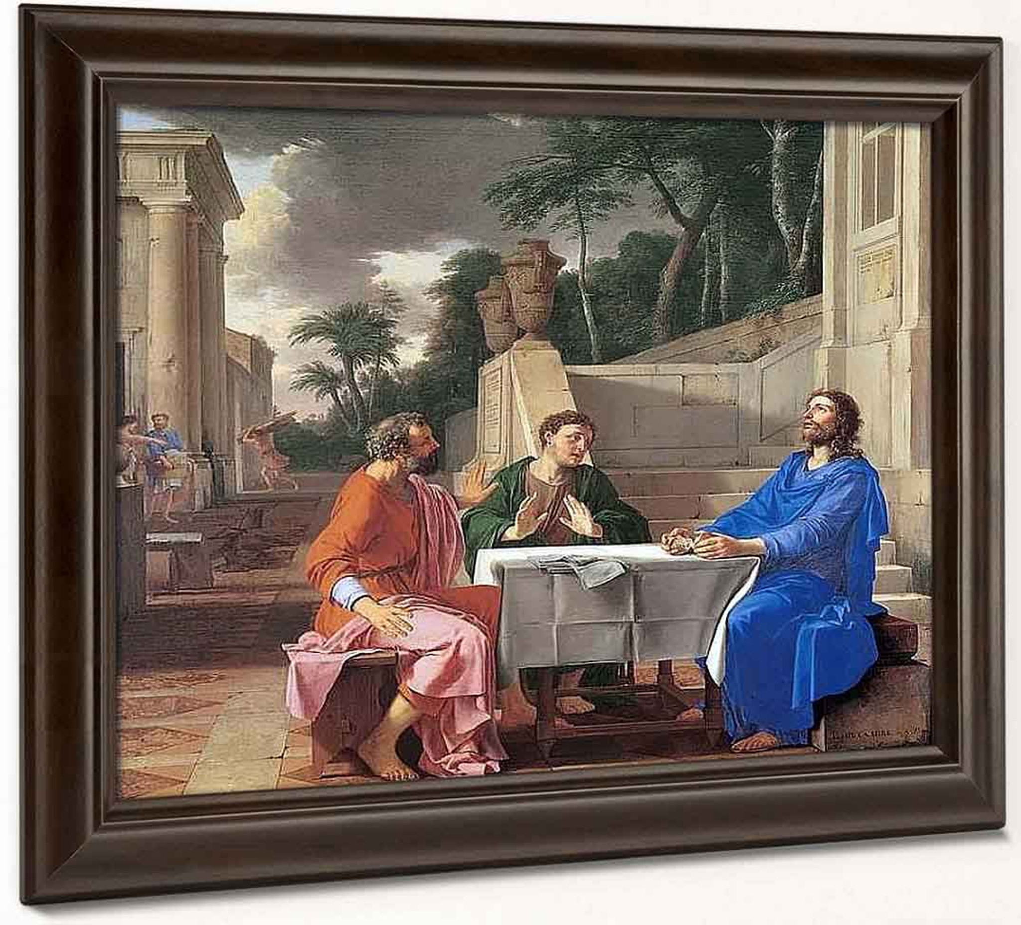 Meeting On The Road To Emmaus By Laurent De La Hyre Print Or