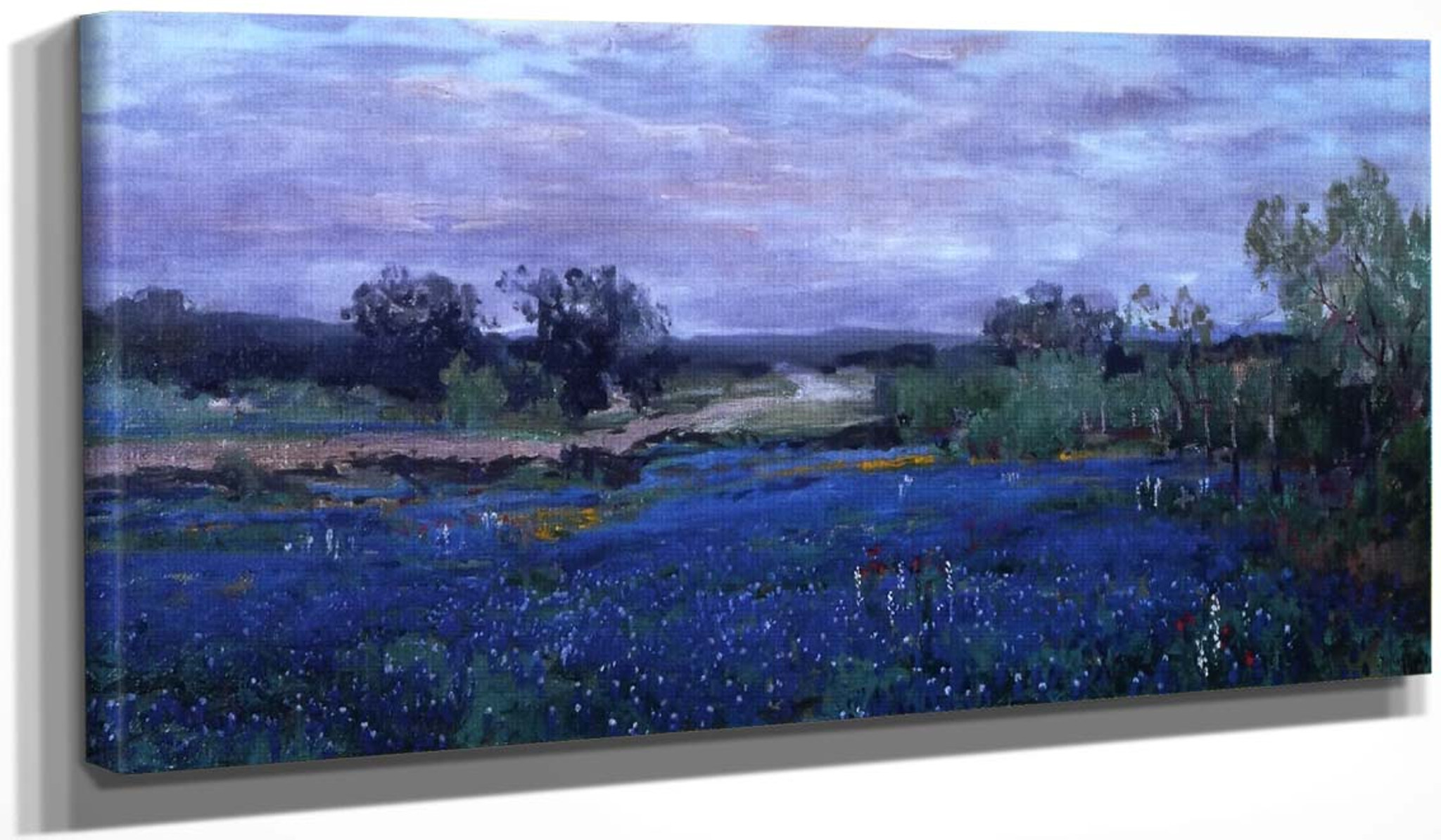 Late Afternoon North of .. by Onderdonk Giclee Canvas Print Repro Bluebonnets