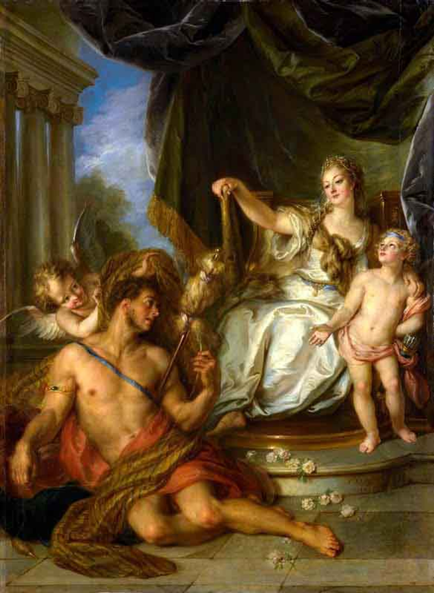 Hercules And Omphale By Charles Antoine Coypel Iv Art Reproduction
