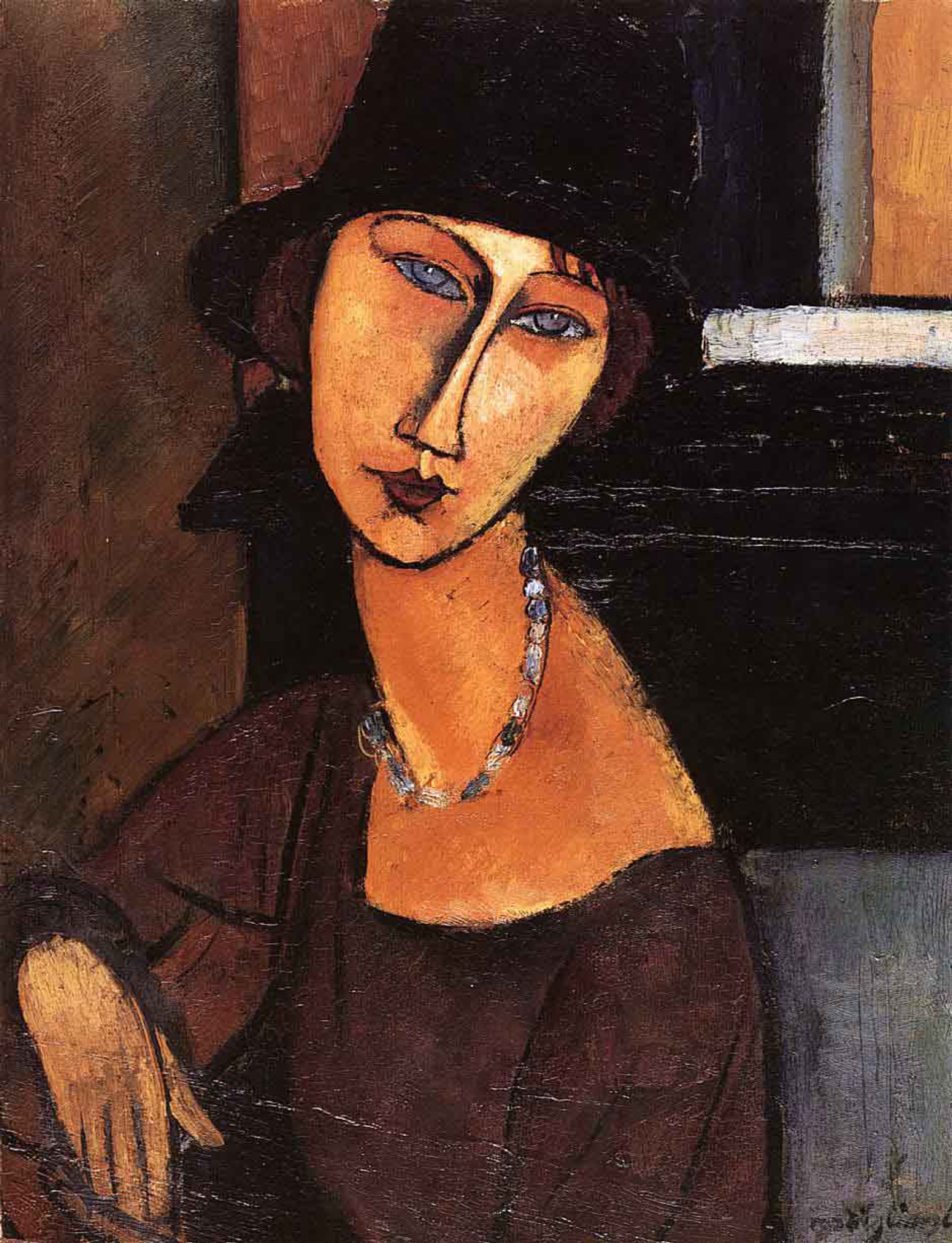 Jeanne Hebuterne by Amedeo Modigliani Giclee Canvas Print Repro
