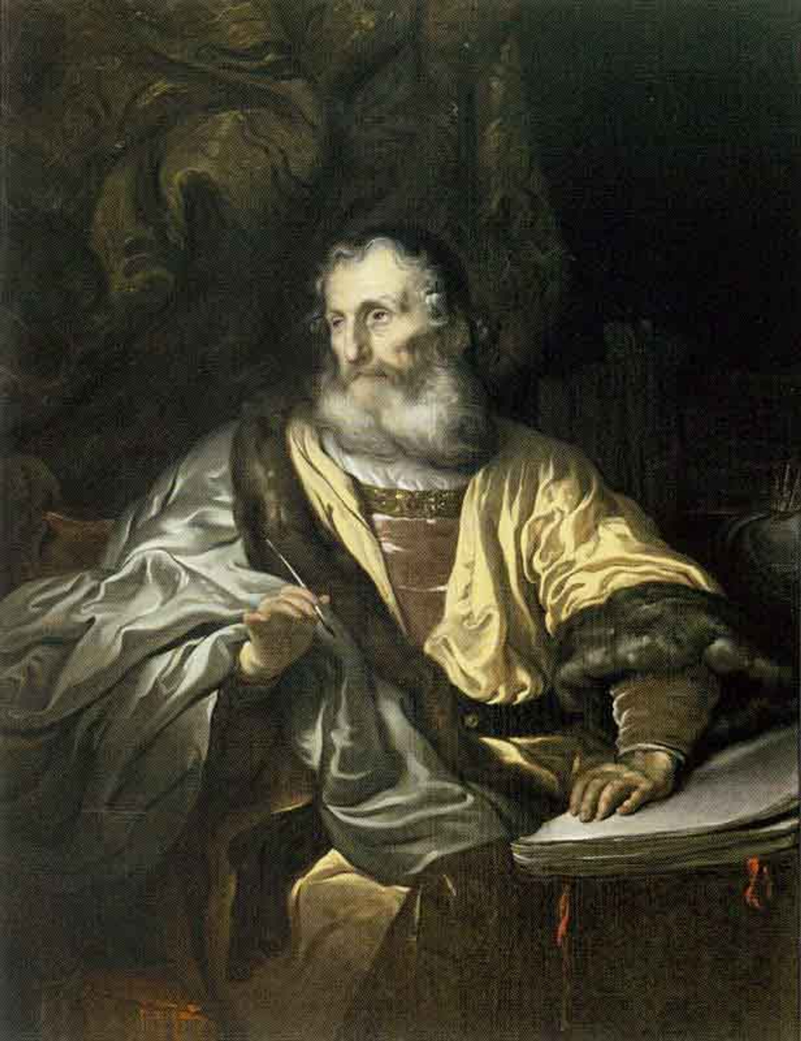 King David Writing Psalms By Govaert Flinck Art Reproduction From