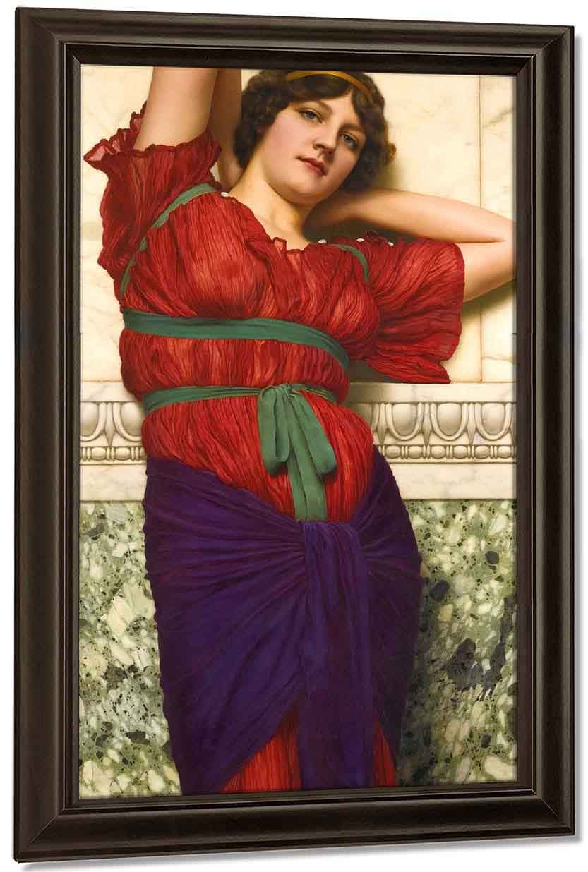 Douce oisiveté de John William Godward en poster, tableau sur toile et plus