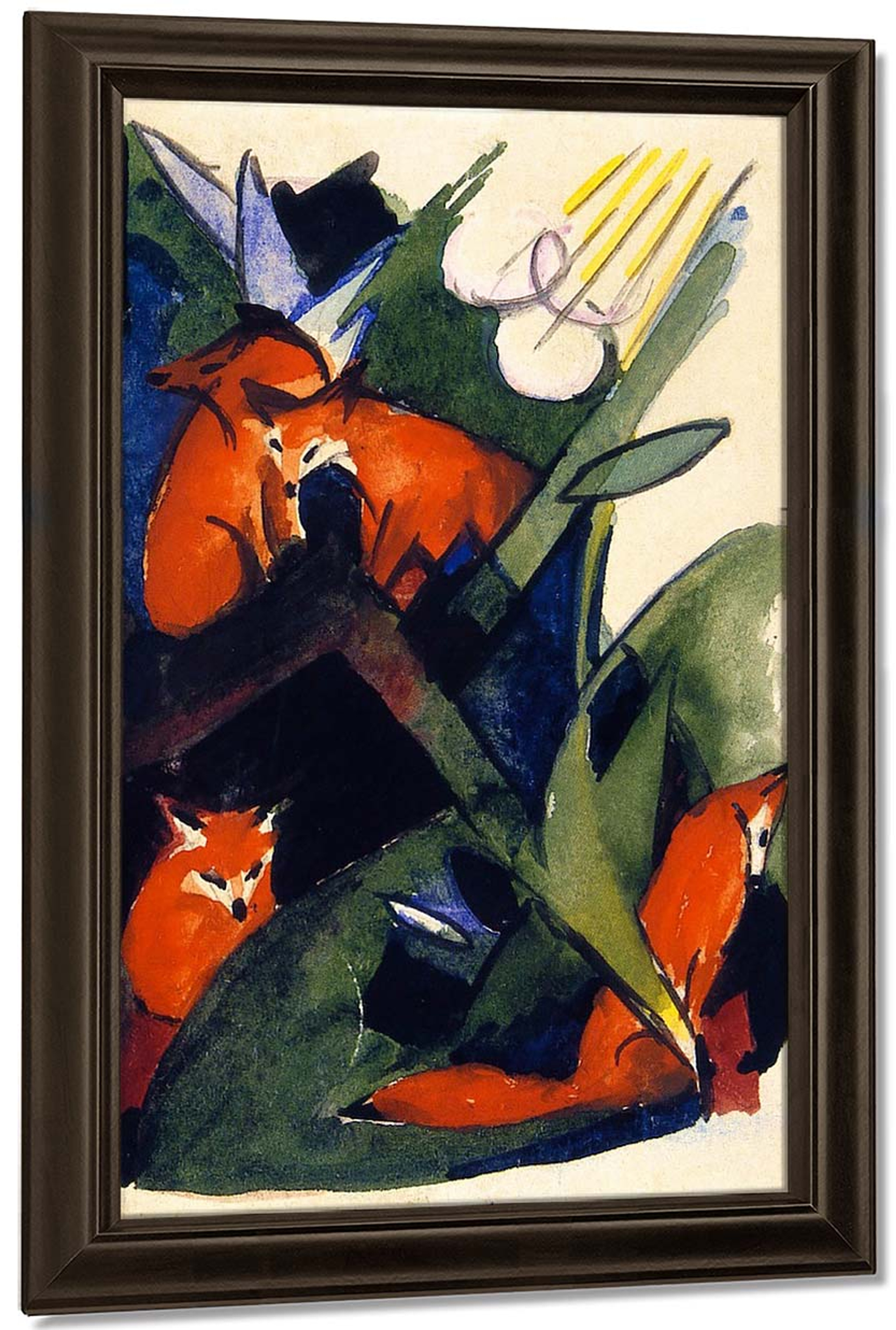 The Foxes by Franz Marc