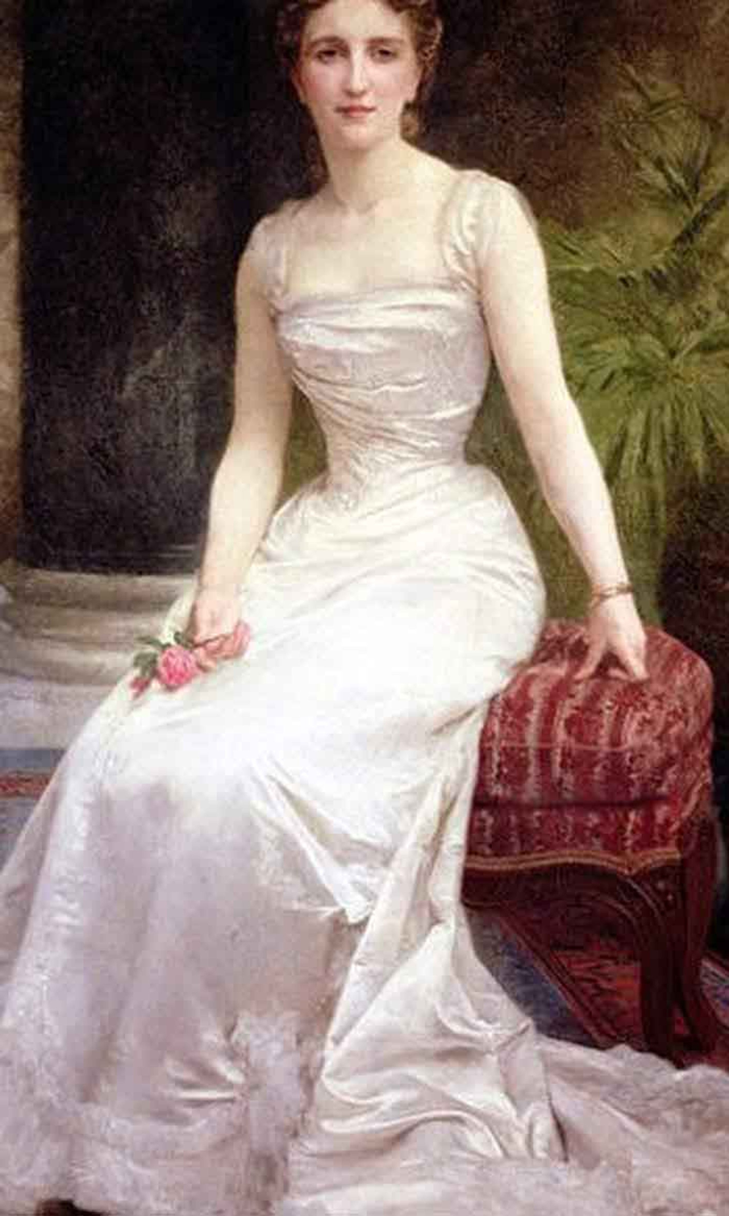 Portrait Of Madame Olry Roederer By William Bouguereau Print or