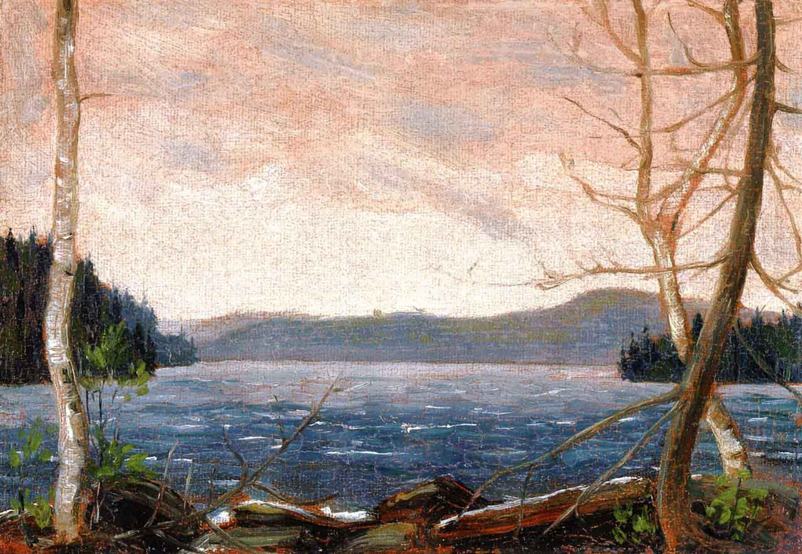 A Northern Lake By Tom Thomson Print or Oil Painting Reproduction from