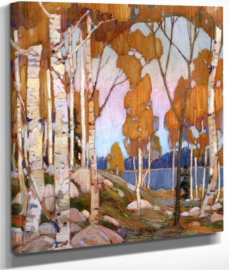 Decorative Landscape Birches By Tom Thomson Reproduction from Cutler Miles