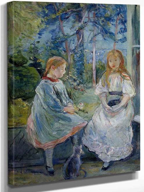 Little Girls At The Window  By Berthe Morisot