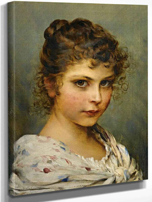 Little Italian Girl By Eugene De Blaas