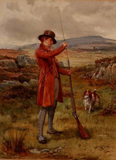 Loading The Gun By George Goodwin Kilburne By George Goodwin Kilburne