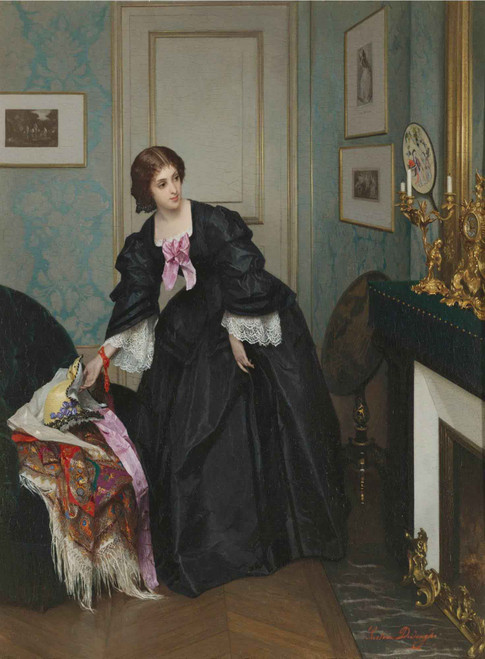 Look At The Time By Gustave Leonard De Jonghe By Gustave Leonard De Jonghe