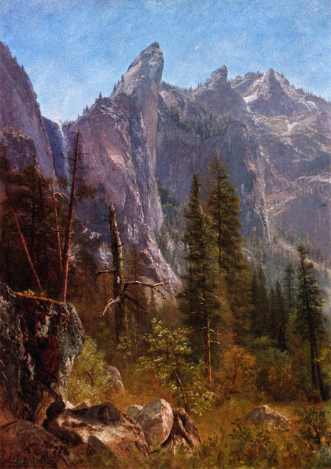 Lost Arrow, Yosemite Valley By Albert Bierstadt