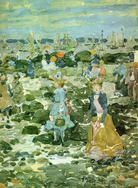 Low Tide2 By Maurice Prendergast By Maurice Prendergast