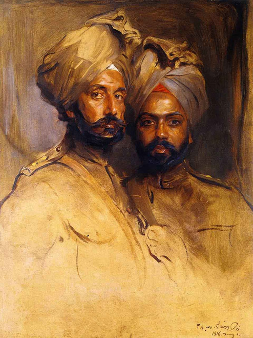 Lt Col. Risaldar Jagat Singh And Risaidar Man Singh By Philip Alexius De Laszlo By Philip Alexius De Laszlo