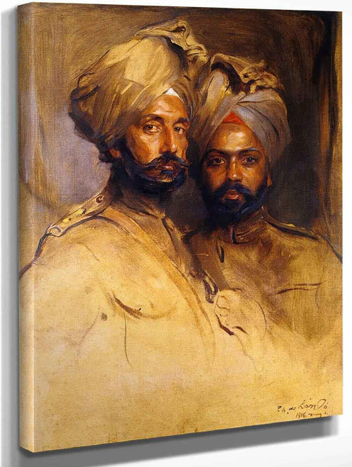 Lt Col. Risaldar Jagat Singh And Risaidar Man Singh By Philip Alexius De Laszlo By Philip Alexius De Laszlo