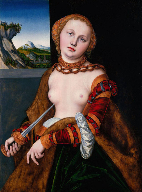 Lucretia By Lucas Cranach The Elder By Lucas Cranach The Elder