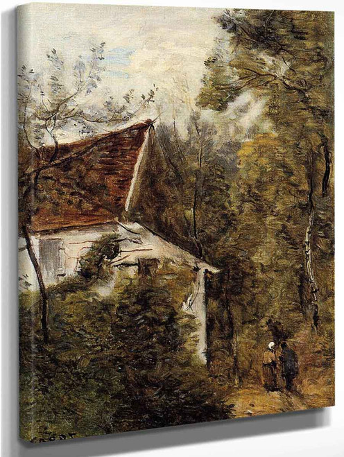 Luzancy, The Path Through The Woods By Jean Baptiste Camille Corot