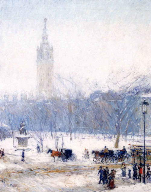 Madison Square Snowstorm By Frederick Childe Hassam