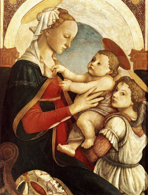 Madonna And Child With An Angel1 By Sandro Botticelli