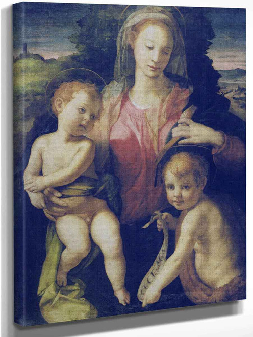 Madonna And Child With Saint John By Agnolo Bronzino