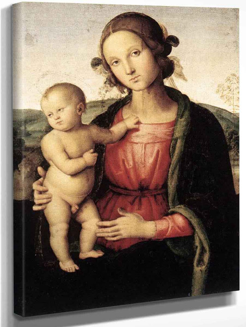 Madonna And Child By Pietro Perugino By Pietro Perugino