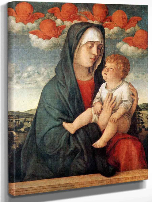Madonna Of Red Angels By Giovanni Bellini
