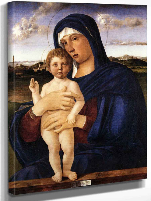 Madonna With Blessing Child By Giovanni Bellini